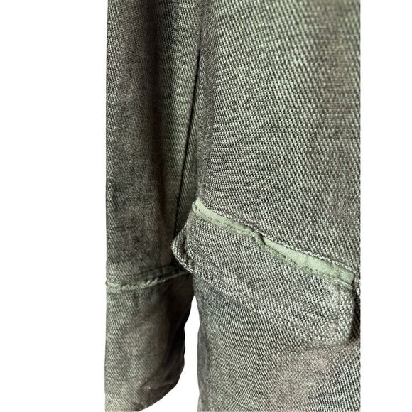 Free People Military Jacket Olive Green size XS Button Front Blazer Oversized - Picture 10 of 12